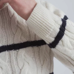 Port Northampton Armor Lux Striped Cable Sweater MAN