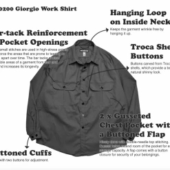 Port Northampton Monitaly Giorgio Work Shirt MAN