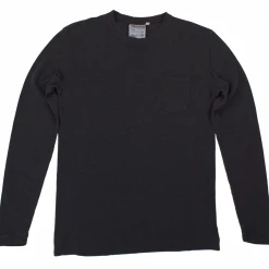 Port Northampton MAN Jungmaven Long Sleeve Baja Pocket Tee - Black
