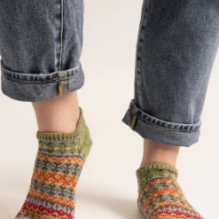 Port Northampton WOMAN Women's Fair Isle Ankle Sock - American Trench