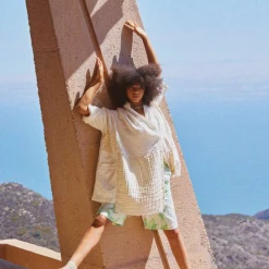 Port Northampton WOMAN Atelier Delphine Kimono Jacket 5-Layer Gauze - Kinari