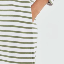 Port Northampton Armor Lux Heritage Organic Cotton Dress - Blanc/military