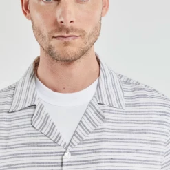 Port Northampton Armor Lux Heritage Striped Shirt - Cotton/linen