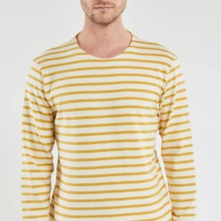 Port Northampton Men's Armor Lux Breton Stripe Shirt - Beehive/nature