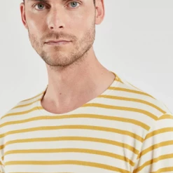 Port Northampton Men's Armor Lux Breton Stripe Shirt - Beehive/nature