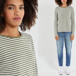 Port Northampton WOMAN Armor Lux Women's Long Sleeve Cotton-Linen