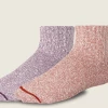Port Northampton Women's Red Wing Cotton Ragg Quarter Crew Socks - 2 Pack