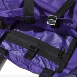 Port Northampton Battenwear Mini Packable Tote - Purple/black Bags & Totes