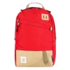 Port Northampton Homegoods & Accessories Topo Designs Day Pack - Red W/tan Leather