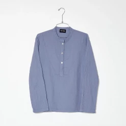 Port Northampton Atelier Delphine April Top Long Sleeve - Folkstone Grey