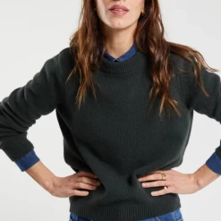 Port Northampton Armor Lux Women's Heritage Sweater - Dark Green