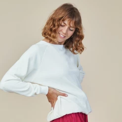 Port Northampton Jungmaven Women's Bonfire Raglan Sweatshirt - Cherry Red