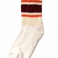 Port Northampton American Trench Retro Stripe Sock - Berry / Orange MAN