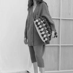 Port Northampton WOMAN Atelier Delphine Amelia Cardigan Long - Grain