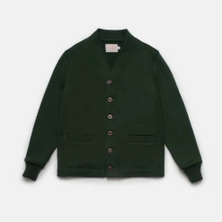 Port Northampton Dehen 1920 Classic Cardigan - Pine Green