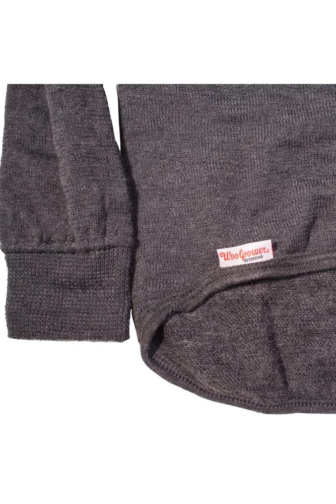 Outlet ⭐ Port Northampton Woolpower 200g Crewneck - Grey MAN ❤️ 3 Port Northampton Woolpower 200g Crewneck - Grey MAN