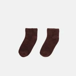 Port Northampton WOMAN Baserange Buckle Ankle Socks - Chess Brown