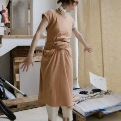 Port Northampton WOMAN Baserange Shaw Sleeveless Dress - Aural