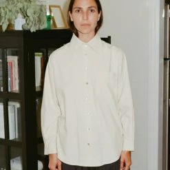 Port Northampton Baserange Basic Shirt - Ecru Raw Silk