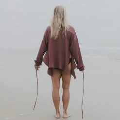 Port Northampton Baserange Shaw Long Sleeve - Cuka Brown WOMAN