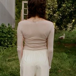 Port Northampton WOMAN Baserange Vein Long Sleeve - Laut Pink/contrast