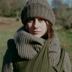 Port Northampton MAN Baserange Merino Wool Beanie - Brown Melange