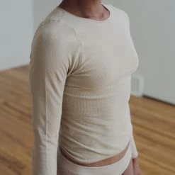 Port Northampton Baserange Odea Long Sleeve - Beige WOMAN