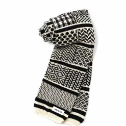 Port Northampton Rototo Sock Stole - Ivory / Black